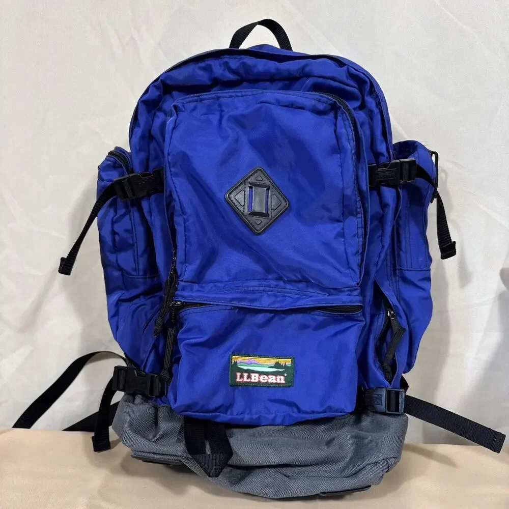 Vintage L.L.Bean Mountain Katahdin Backpack M847 Blue Hiking Gorpcore Hiking